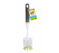 Cepillo Scotch-Brite para vidrio y botellas de agua. Cerdas duraderas. Seguro para varios tipos de botellas de agua, biberones, jarrones y m s.