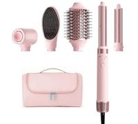 Cepillo Secador de Pelo de Doble Tensión, 5 en 1 con Secador de Alta Velocidad, dar Volumen, Alisar y Secar con Iones Negativos para Europa y Estuche de Viaje