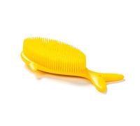 Cepillo sensorial premium para niños o autismo,Depurador corporal de silicona suave,Cepillos de terapia para sala sensorial,Cepillo de baño para ducha para mascotas (ballena-amarilla)