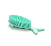 Cepillo sensorial premium para niños o autismo,Depurador corporal de silicona suave,Cepillos de terapia para sala sensorial,Cepillo de baño para ducha para mascotas (ballena-cerceta)