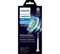 Cepillo Sonicare Serie 2100. Un modo de limpieza, 1 nivel de intensidad en color azul. Viene con 1 cabezal (Proresults limpieza antiplaca no conectado) y un cargador