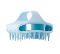 Cepillo suave para cuero cabelludo, herramienta para el cabello para ducha, masaje de silicona con agarre ligero, uso portátil en húmedo y seco, accesorio de baño de viaje, ayuda de champú relajante