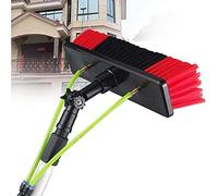 Cepillo telescópico de agua para limpieza de paneles solares y ventanas, poste extensible de 3 a 12 m para mantenimiento de techos de invernadero, incluye barra de limpieza de 6 m para un fácil acceso