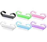 Cepillo uñas manos 6 unidades, cepillo de uñas con mango curvo, cepillos para limpieza de uñas y dedos