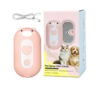 Cepillo Vaporizador Para Gatos, Cepillo Para Mascotas Con Aplicador De Spray, Peine Multifunción Eliminador Nudos Lavado Secado Baño Spa Champú