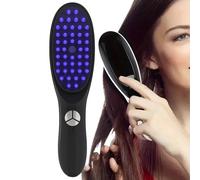 Cepillo vibratorio para el crecimiento del cabello: cepillo para el cabello motorizado, diseño portátil, peine con agarre antideslizante | Herramienta profesional de estimulación del cuero cab