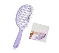 Cepillo voluminizador con mango para desenredar de forma automática, cerdas suaves, peine seguro para el baño