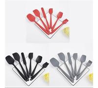 Cepillo y Espátula de Silicona Spatula Oil Brush Baking Silicone Set Para Cocinar y Hornear(Rouge)
