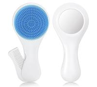 Cepillo y peine de silicona para el pelo con las mejores cerdas, cepillo de pelo de bebé, masaje corporal, cepillo calmante para viaje