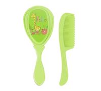 Cepillo y peine, peine y cepillo bebé | Cerda suave de cepillo para cabello cradella cabina bross-bross, ducha para bebés cuero cabelludo para la piel sensible