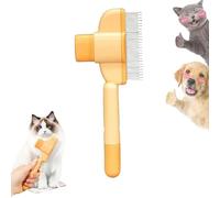 Cepillo Zen para Gatos, Peine para Gatos Zenbrush, Cepillo de Aseo Autolimpiable para Mascotas Zen Brush, Cepillo de Aseo para Gatos y Perros para Masajear y Limpiar el Pelo (Yellow 1 pcs)