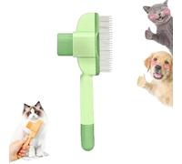 Cepillo Zen para Gatos, Peine para Gatos Zenbrush, Cepillo de Aseo Autolimpiable para Mascotas Zen Brush, Cepillo de Aseo para Gatos y Perros para Masajear y Limpiar el Pelo (Green 1 pcs)