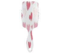 Cepillos antiestáticos para desenredar con corazón rosa mixto para cabello grueso, añade brillo y suaviza con hombres, mujeres y niños