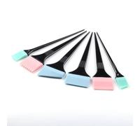 Cepillos aplicadores de tinte de silicona, kit de 6 piezas de coloración suave para el hogar, peluquería, salón de belleza, tintado, herramienta de bricolaje