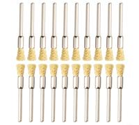 Cepillos de alambre, 20 unids 5mm latón rotativo lápiz cepillos, taladro eléctrico pulido