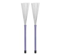 Cepillos de alambre para tambor, barra de percusión, cepillos retráctiles, cepillos de tambor de alambre, 1 par de accesorios de tambor de alambre, cepillos para el hogar, actuación, directo