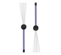 Cepillos de alambre retráctiles, cepillos de acero inoxidable para batería de jazz, 2 cepillos telescópicos con mango de goma, accesorios de percusión para cajón, SnareDrum y almohadillas de práctica