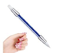 Cepillos de arte de uñas: herramienta de pluma de doble extremo y salpicaduras | Cepillos de revestimiento de arte de uñas de silicona, pluma de pintura de salpicaduras a prueba