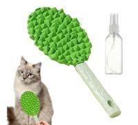 Cepillos de aseo para perros, cepillo de para mascotas | Durian Shape Cat Groching Brushing,Peine de masaje suave con botella de pulverización para mascotas con