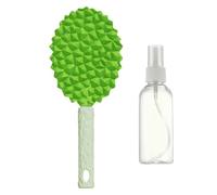 Cepillos de aseo para perros, cepillo para el cabello de mascotas | Durian Shape Cat Massaging Brush,Peine de masaje suave con suministros de mascotas de botella de spray con mango no deslizante para