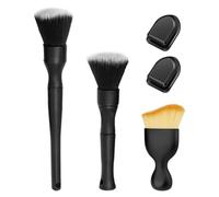 Cepillos De Automóvil De 3 Piezas Y 2 Piezas Ganchos, Herramientas De Limpieza De Automóviles, Cepillos De Belleza del Automóvil, Suministros para El Cuidado del Automóvil.