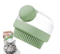 Cepillos de baño para gatos, cepillo de champú para perros | Cepillo de lavado portátil para perros | Peine de corto para gatos con dispensador de champú, depurador de baño para perros para m
