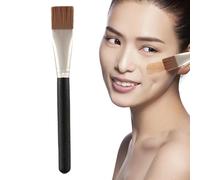 Cepillos de base, cepillos portátiles de cosméticos de emulsión con punta plana | Supplie de aspecto natural para crema de máscara, corrector, base, crema de base, pre-creación