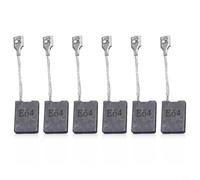 Cepillos de carbono de 6 x 16 x 21 mm, paquete de 6 compatibles con | GWS20-180 GWS18-180 - Juego de cepillo de carbono compatible con cepillos de amoladora angular estilo bosch