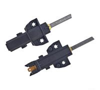 Cepillos de carbono del motor de la lavadora del tambor alta resistencia al | Paquete de 2 unidades, alta resistencia al desgaste, corriente estable, funcionamiento suave, para una construcción de metal