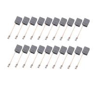 Cepillos de carbono para amoladora angular Worx WU900 WU829 WU816 WU771, piezas de repuesto de 6 x 11 x 15 mm, 20 cepillos de motor de carbono plateado