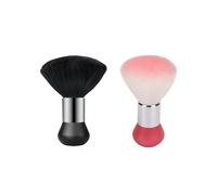 Cepillos De Cuello De Peluquería Cepillo for barrer el cuello, for limpiar el cabello, for cortar el cabello, for barbería, herramientas for cortar el cabello, accesorios for barbería(Black-Pink)