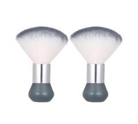 Cepillos De Cuello De Peluquería Cepillo for barrer el cuello, for limpiar el cabello, for cortar el cabello, for barbería, herramientas for cortar el cabello, accesorios for barbería(Grey-2PCS)