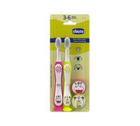 Cepillos de dientes Chicco 3-6 años 2x