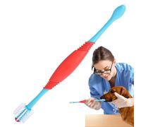 Cepillos de dientes de perros, cepillo de dientes de cachorros de doble cabeza, cepillo de dientes para perros, cepillo de dientes para perros, suministro de atención para la salud de las mascotas con