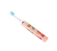 Cepillos de Dientes que Funcionan con Pilas, Patrón de Dibujos Animados Fácil Y Conveniente IPX7 Cepillo de Dientes Eléctrico para Niños Resistente Al Agua para Uso Diario(rosado)