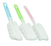 Cepillos de esponja para botellas, con mango largo ajustable, cepillos de limpieza de espuma suave para lavavajillas, tazas y teteras, copas de vino y biberones (3 piezas)