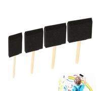 Cepillos de Esponja para Pintura - aplicador Punta de Espuma, aplicadores de Pintura versátiles | Juego de cepillos de Arte de Espuma Reutilizable, Kit de Cepillo de Esponja Suave para Muebles, Pint