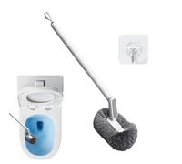 Cepillos de inodoro - Limpiador de montaje en pared curvado S compacto largo, limpiador de cepillo de inodoro, para baño ducha piso baldosas fregadero cocina casa apartamento