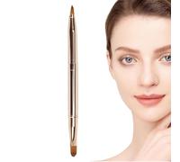 Cepillos de labios de doble extremo, cepillo de labios labiales, Dolor de aplicador de cejas de labios retráctil, puntas dobles cepillos de cejas para el palpice, cremas