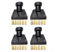 Cepillos de limpieza a vapor, paquete de 4 boquillas redondas de cerdas de latón para Karcher SC1 SC2 SC3 SC4 SC5 SG4 accesorios de limpieza de lechada de cocina y baño, piezas de repuesto, color