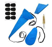 Cepillos de limpieza completos de nailon para el cuidado del saxofón, cojín de tela higroscópica, diseño de bajo peso, accesorios de limpieza portátiles de viento de madera