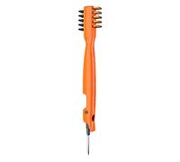 Cepillos de limpieza de cocina Estufa de gas profundo Cepillos de alambre de latón Raspadores rígidos y para estufas Grasa para campana extractora Cepillos para Cepillos para (#01-Orange, One Size)