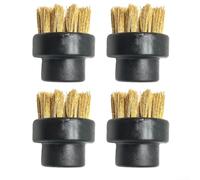 Cepillos de limpieza de cocina para el hogar, paquete de 4 compatibles con limpiador a vapor Dupray, accesorios de cepillo redondo para limpieza de motores de vapor (alambre de cobre)