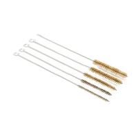 Cepillos de Limpieza de Tubos de Alambre cilíndricos de Acero Inoxidable, Rosca de 6 mm, 8 mm, 10 mm, 12 mm y 15 mm, for pulir y Limpiar.(A)