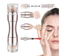 Cepillos De Maquillaje,4-en-1 Aplicador Retractable,Cepillo De Maquillaje Cara Y Labios Viaje | Para Polvo De Ojos Corrector Mujeres Niñas