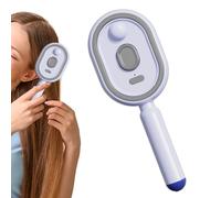Cepillos de pelo húmedo para mujer, herramienta de cepillado por vibración, con luz, cojín de aire eléctrico, cepillo de pelo rizado, para niñas y mujeres, limpieza del cuero cabelludo en el