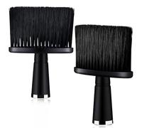Cepillos de peluquero suaves, plumero de cuello con mango ergonómico y base autónoma para cortar, peinar y limpiar el cabello (paquete de 2)