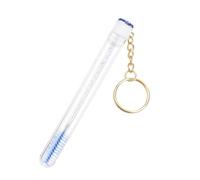 Cepillos de pestañas caqui para extensiones de pestañas, cepillo de pestañas de cristal sintético con hebilla y tubo de diamantes de imitación, juego de aplicador de herramientas de maquillaje, kits