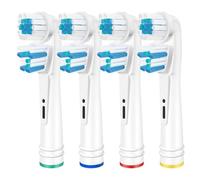 Cepillos de Repuesto Dual Clean Compatible con Oral B - Cabezales de Cepillo de Dientes de Repuesto Cepillos de Dientes Eléctricos, Eliminación Potente de la Placa - Kisstta (4)