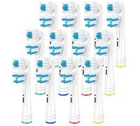 Cepillos de Repuesto Dual Clean Compatible con Oral B - Cabezales de Cepillo de Dientes de Repuesto Cepillos de Dientes Eléctricos, Eliminación Potente de la Placa - Kisstta (12)